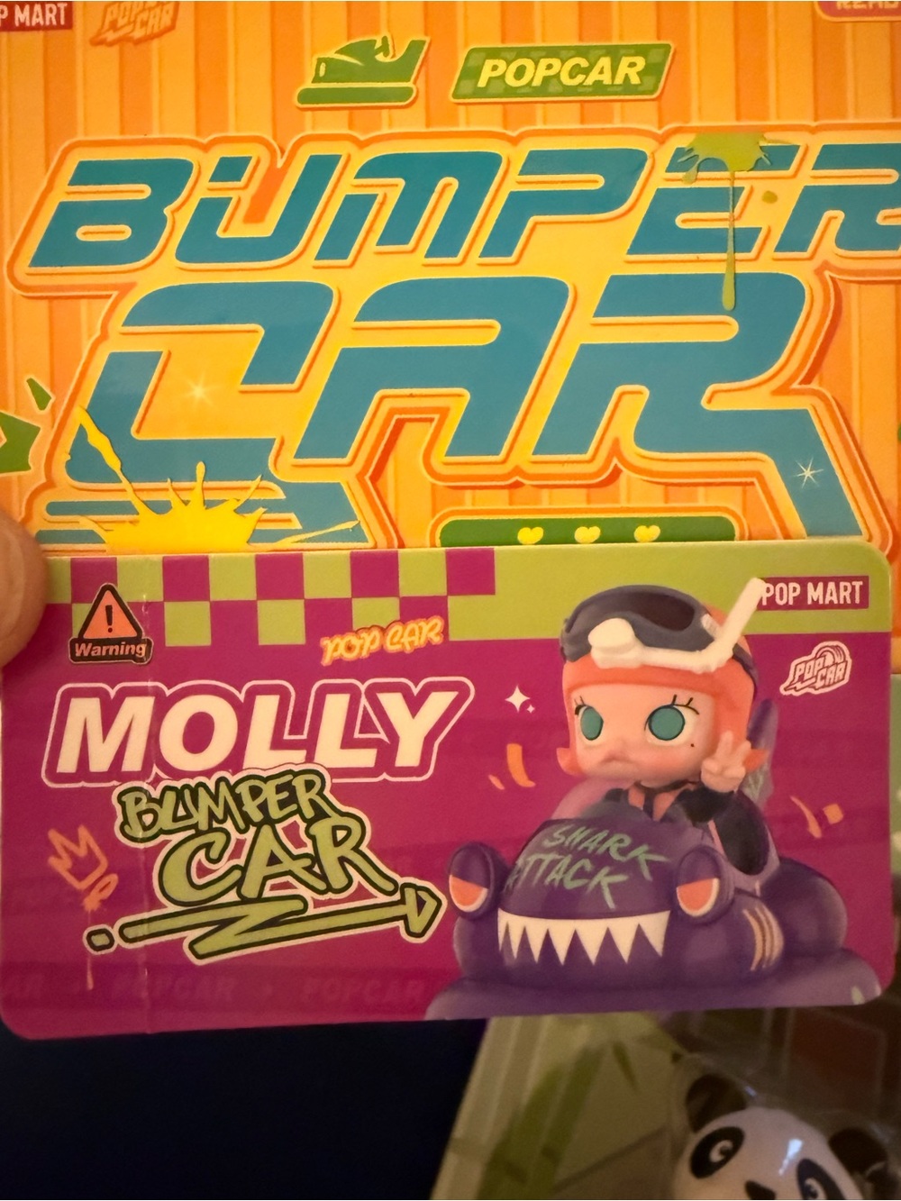 🔥 RARE SECRET POP MART MOLLY POPCAR Bumper Car Shark Attack 1/120